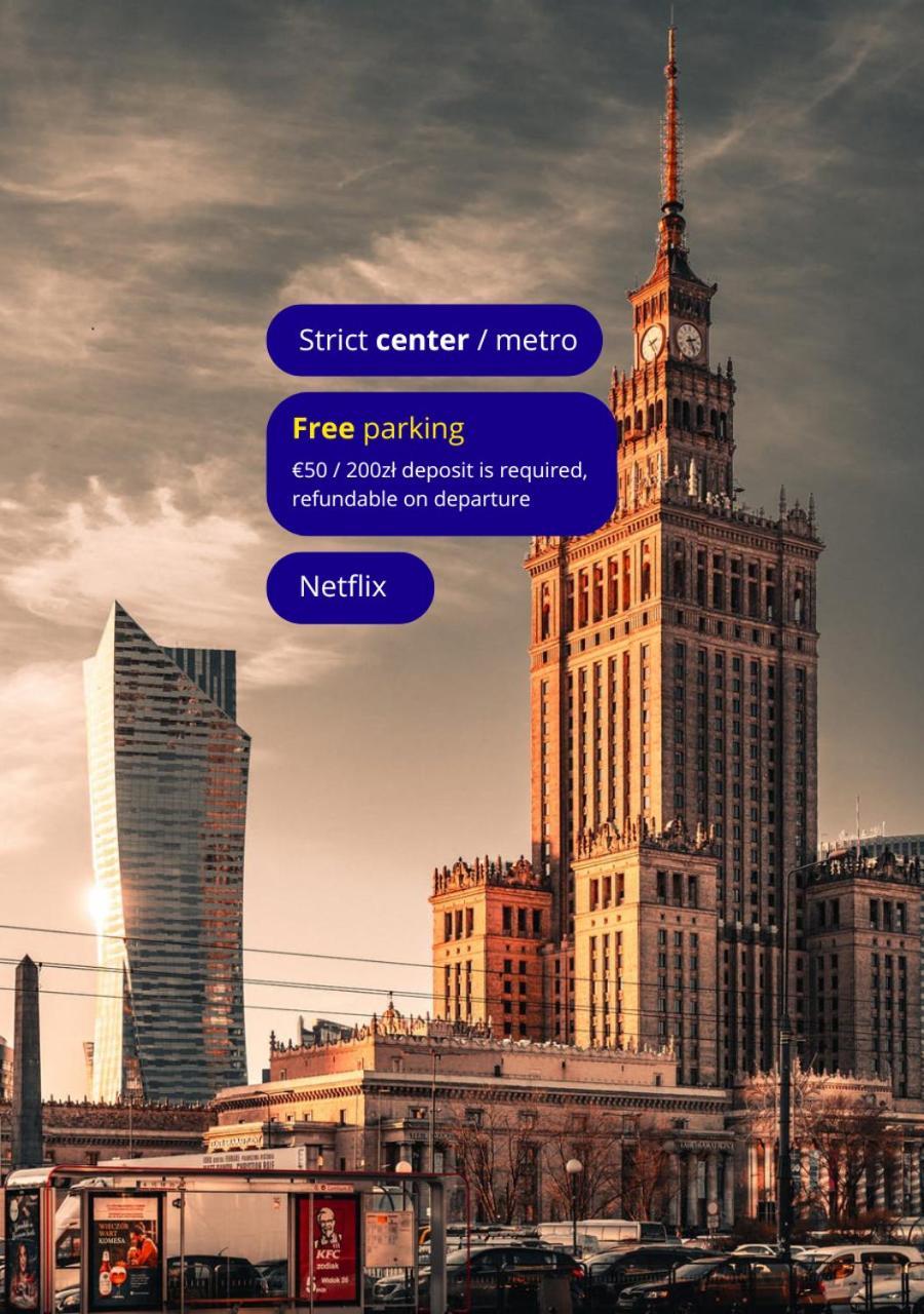 Apartment Strict Warsaw Center - Metro,Free Parking Extérieur photo